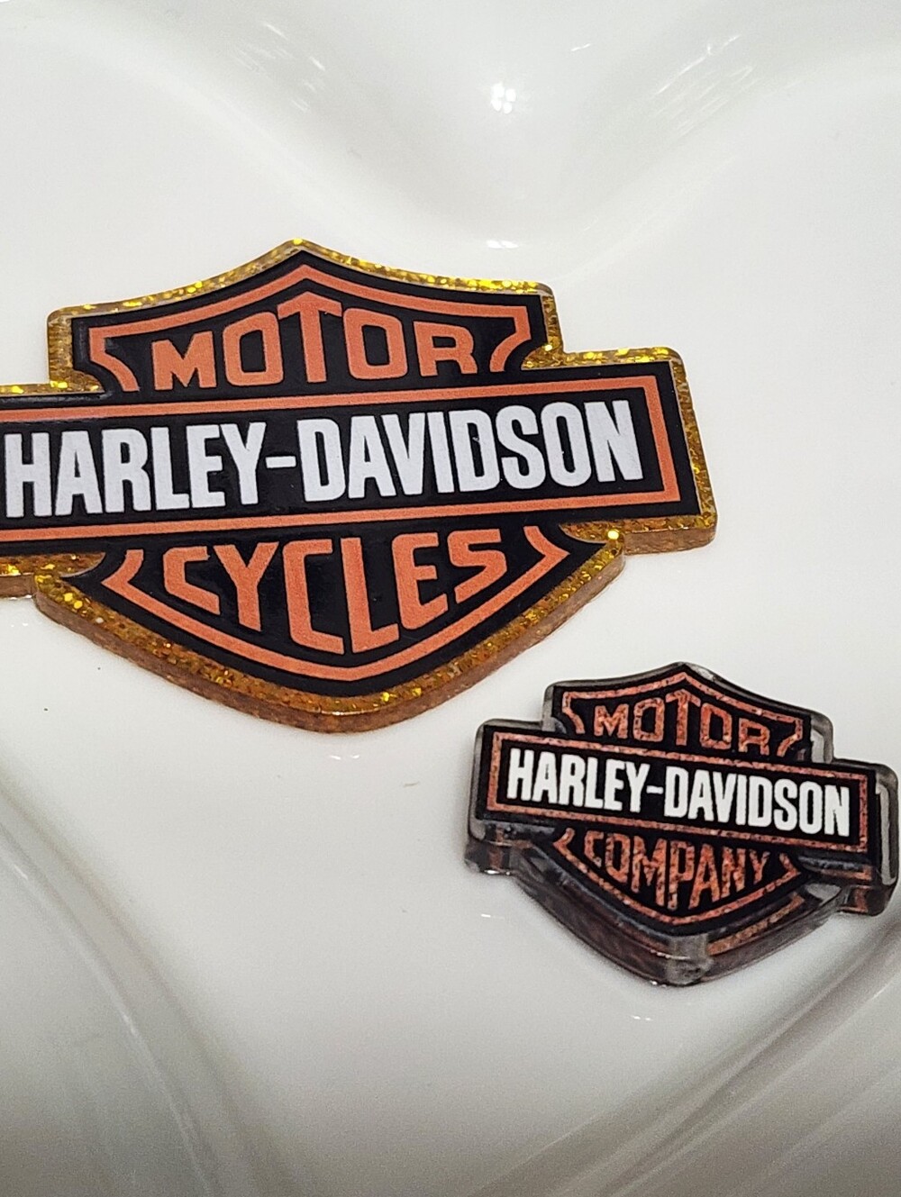 Motorcycle Flatback Focal Bead Badge Keychain Crafts Beaded Pen Magnet Clip‎